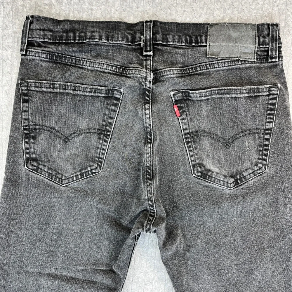 Levi 505 Regular Fit Jeans Men 34x34 Fits 32x31 Black Waterless Denim 00505-2342
